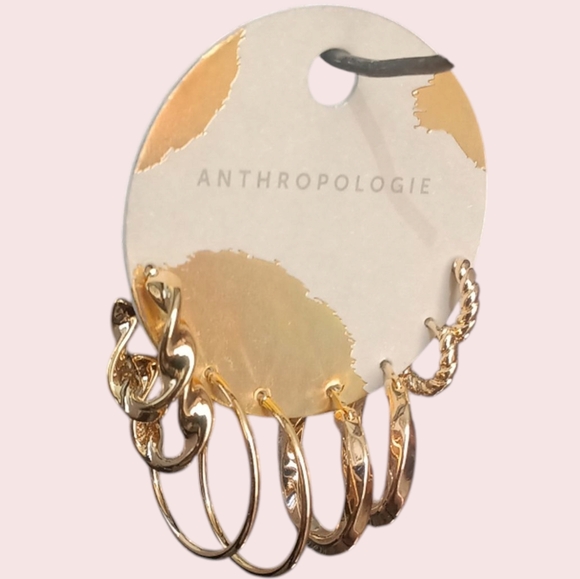 Anthropologie Delicate Huggie Earrings, Set of 4 Pairs - Picture 4 of 5
